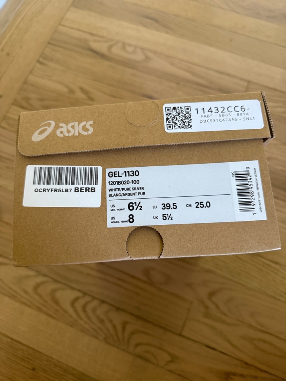 Asics White & Silver Athletic Sneakers - Picture 2 of 3